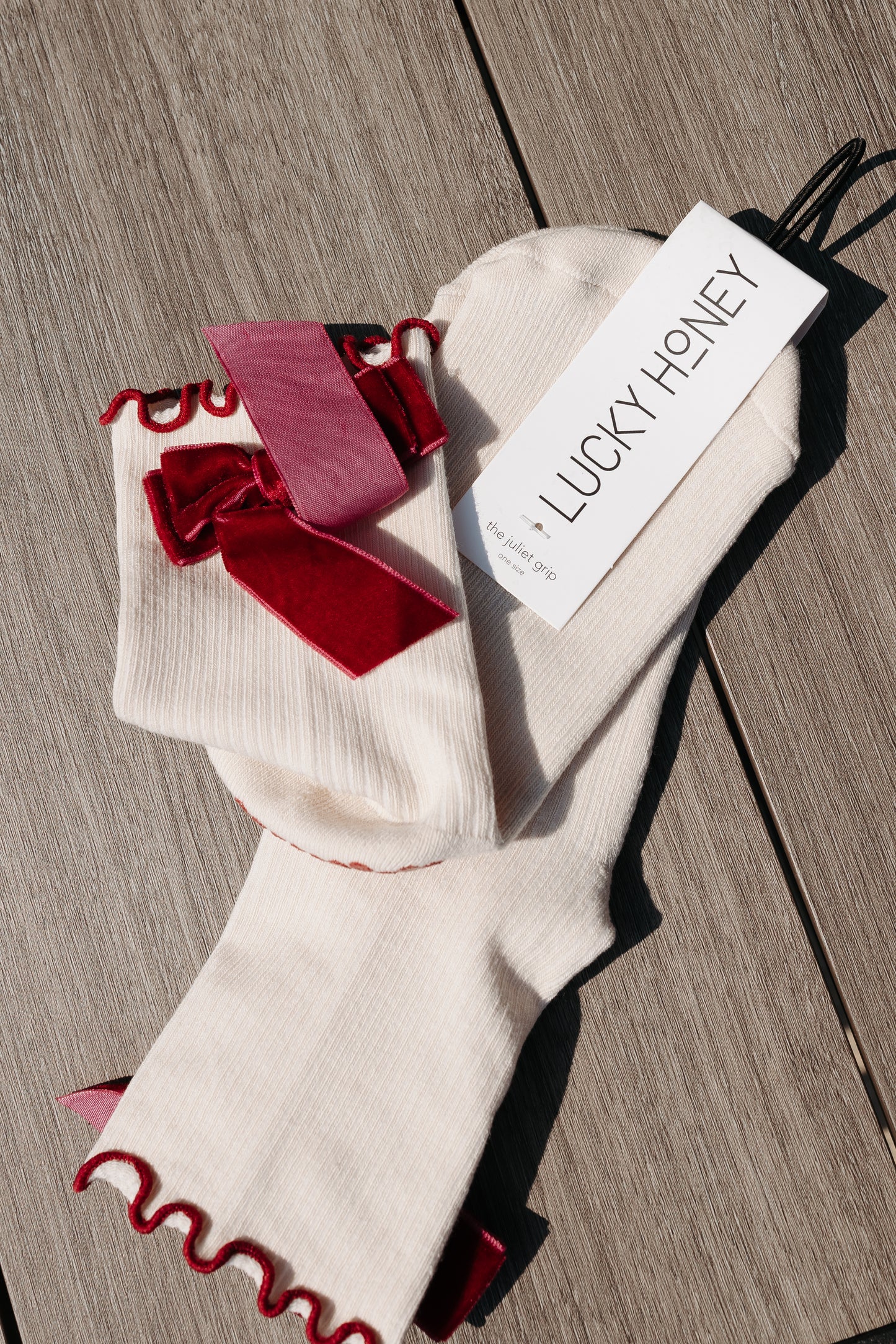 Lucky Honey Grip Socks