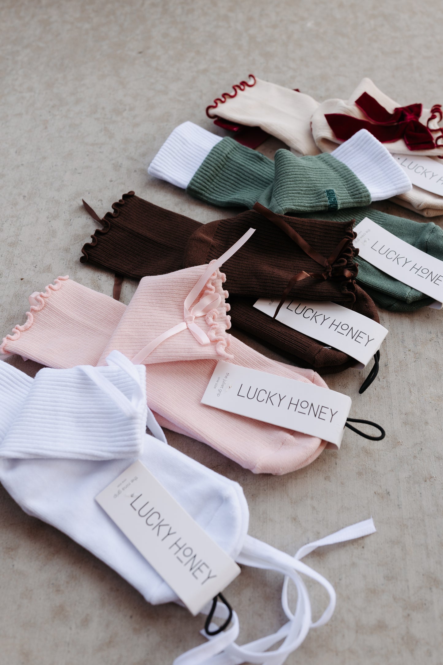 Lucky Honey Grip Socks